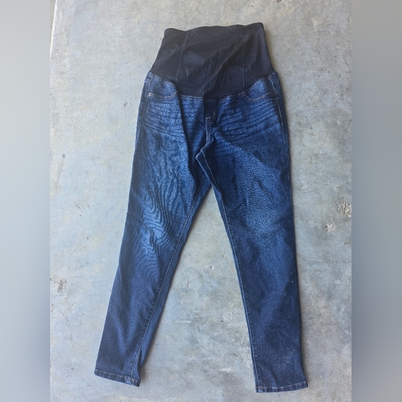 Isabel High-Waisted Blue Maternity Jeans Sz 8 Women 32x29 - Picture 2 of 8